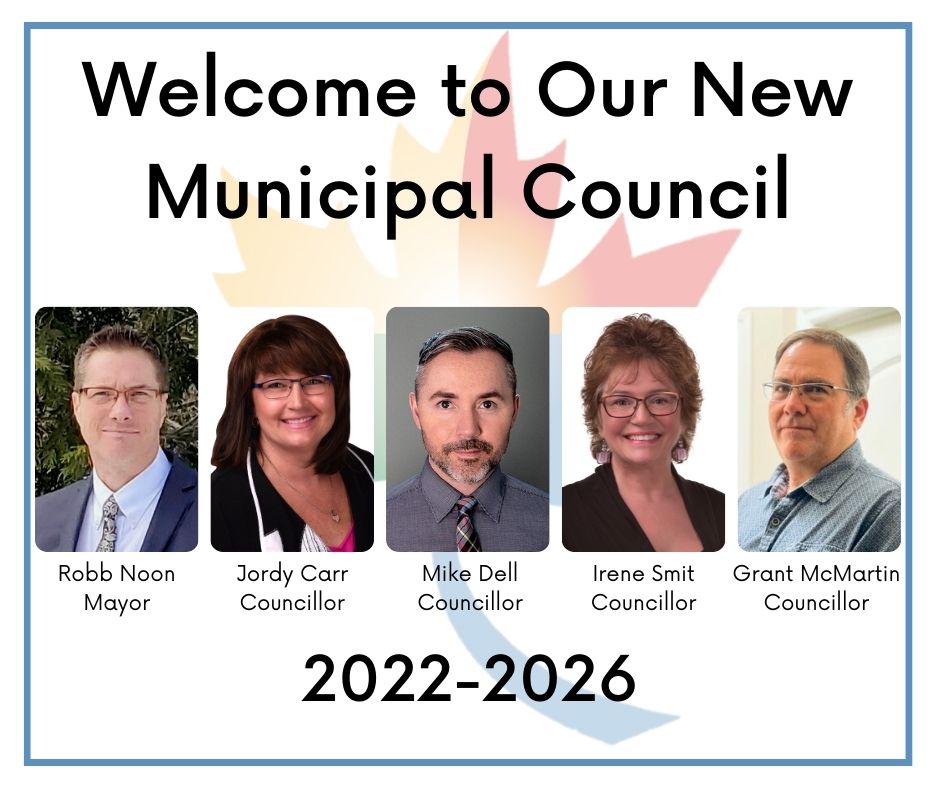 Image of 5 new council members, details in description. 
